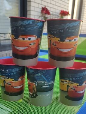 Disney Pixar Cars Plastic Cups - Red Interior